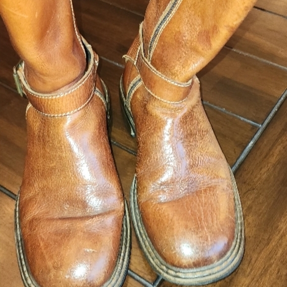 Used leather D&G Men's Brown Leather Boots size 10 5 - Picture 6 of 6